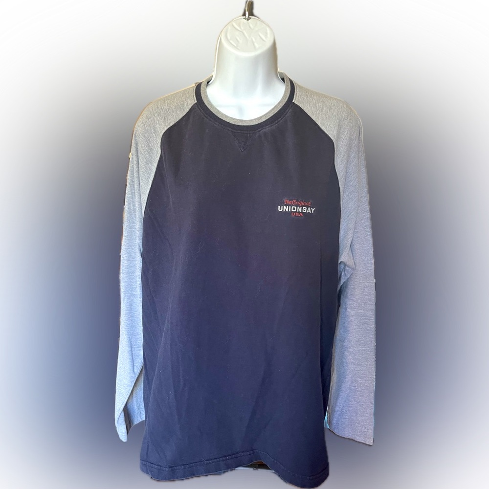 Vintage Y2K UNIONBAY Baseball Style Long Sleeve Tee Shirt